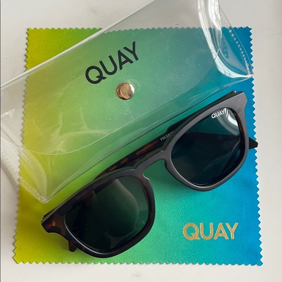 Quay Jackpot Matte Tortoise Polarized Sunglasses
